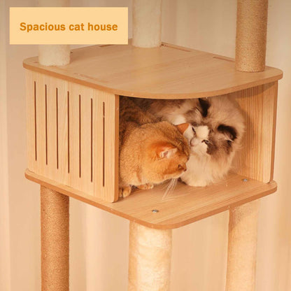 171cm Large Cat Tree Tower with Condos, Scratching Posts, Perches & Baskets for Indoor Cats